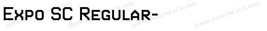 Expo SC Regular字体转换